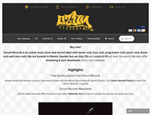 Tablet Screenshot of oziumrecords.com